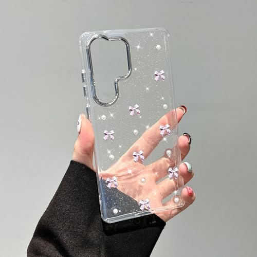 EYZUTAK Case for Samsung Galaxy S24 Plus, Bling Glitter 3D Bowknot Purple by EYZUTAK - Used condition - Image 8