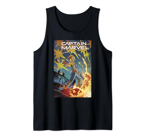 Camiseta tirantes Marvel mujer top cómic Capitana Marvel She-Hulk gris