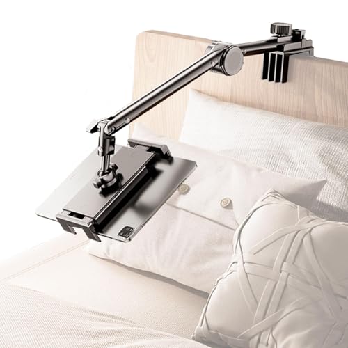 Soporte Tablet Cama, Soporte Movil Cama Giratorio 360°, Soporte Ipad Cama, para Smartphones, IPads y Tabletas de 4 a 13 Pulgadas