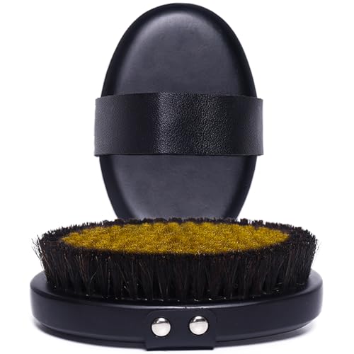 Premium Ionic Copper Dry Brush Dry Brushing Body Brush for Lymphatic Drainage Exfoliating Body Scrubber & Lymphatic Brush Ergonomic Palm Design Body Brush with Storage Pouch Gift Ready