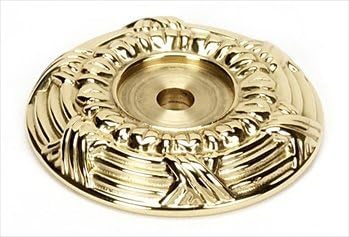 Ribbon and Reed Backplate Finish: Polished Brass