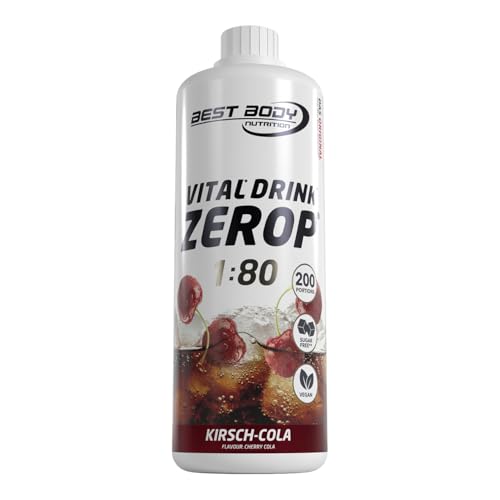 Best Body Nutrition Vital Drink Zerop (1000ml) Cherry Cola - Intra- & Post-Workout - Intra-Workout