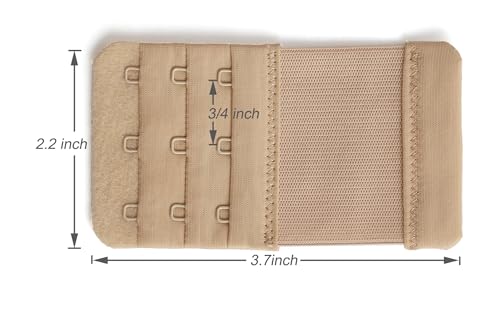 Image of Women Bra Extender 2 Hook Soft Elastic Bra Extension Extenders Pack of 3