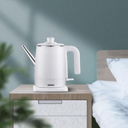 Hervidor eléctrico 1.2L 1800W acero inoxidable blanco miniatura 4