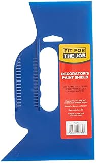 Fit For The Job 10 inch 250mm Paint Shield For Protecting Glass, Wallpaper, Tiles, Carpets & Skirting Boards Against Paint Splashes When Painting, Also 45, 75 & 90 Degree Corner Angles 10" Paint Guard