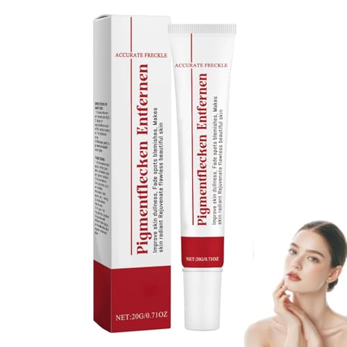 Pigmentflecken Entferner Creme Gesicht, Aufhellungscreme Gegen Dunkle Flecken, Dunkelfleckenentferner für den Körper Dunkelflecken-Korrekturcreme für Achselhöhlen, Innenschenkel und Intimbereiche (1)