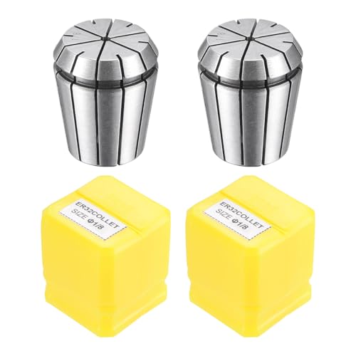 uxcell ER32 Spring Collet 1/8" Chuck for CNC Engraving Machine Lathe Milling Tool 2pcs