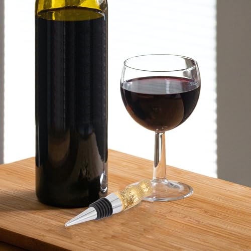 Tapón de vino con forma de búho dorado para decorar tus fiestas y cenas en el hogar 5