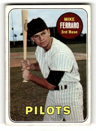 1969 Topps (EXMT) #83 Mike Ferraro Seattle Pilots MLB Vintage Baseball Trading Card