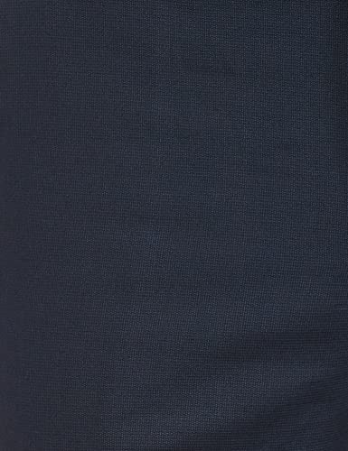 Image of Park Avenue Men's Polyester Blend Structure Pattern Smart Fit Flat Front Formal Trouser