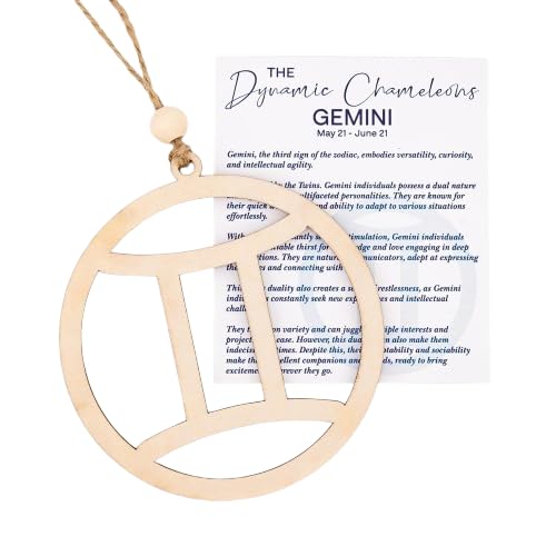 Gemini gifts for women,men, Zodiac Signs with Card and Envelope, Zodiac Gift for Mothers Fathers day, Birthday Gift for Women Men - Astrology Constellation Horoscope Gifts