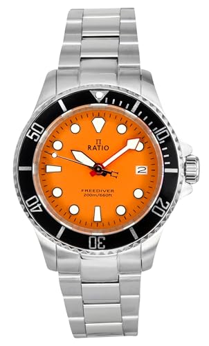 Image of RATIO FreeDiver Sapphire Crystal Diver Watch Japanese Quartz Dive Watch 200m Water Resistant Diving Watch