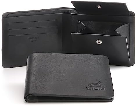 Fa.Volmer ® Hochwertige Herren Geldbörse aus Leder ‒ Ohne Futter,...