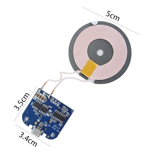 Gutol Qi-Standard-Sendermodul für kabelloses Laden (5 V, 1 A, PCBA-Platine) mit Spulenanschluss für DIY-Handy-Ladekits