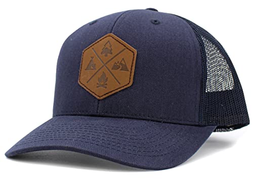 Image of KBETHOS Men's Women's Explore The Outdoors Mountains Scenery Unisex Trucker Baseball Cap