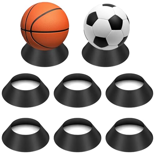 FENGDU 6 pcs Ball Display Stand &ndash; Durable Memorabilia Sports Ball Stand Holder for Basketball...