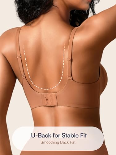 Image of Seamless Wireless Jelly Bras for Women - Lightly Padded Bra with Support, No Underwire Comfortable T-Shirt Bralette