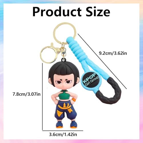 Xtaguvdm Llavero Hunters, bonito llavero de dibujos animados, regalo para fans (D) - imagen 2