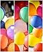Party Balloons 12 Inches Rainbow Set (100 Pack), Assorted Colored Party Balloons Bulk, Made With Strong Latex, For Helium Or Air Use. Fiesta Birthday Balloon Arch Supplies, Decoration Accessory 060B
