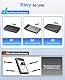 Festplattengehäuse 2,5 Zoll, ORICO 6Gbps USB C 3.1 Gen 1 Festplatten Gehäuse für 9.5mm 7mm 2.5 Zoll SATA SSD HDD, UASP Trim unterstützt, mit USB 3.1 Kabel, Werkzeugloses Externe SSD Gehäuse(Schwarz)