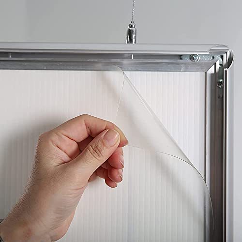 M&T Displays Double Sided Snap Frame Silver 22X28 Inch Picture Poster Holder 1" Aluminum Profile Front Loading Easy Change Mitered Corner With Anti Glare Pet Cover #TOP4