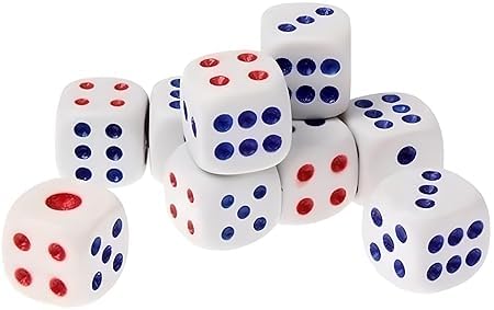 SCQ 14 mm Classic Dice Pack of 18 Pieces, 6 Sided Dice for Board Games, 14mm Bulk Dice for Math Learning, Dice for Classroom. (B0DFTKL6LP) Amazon Price History, Amazon Price Tracker