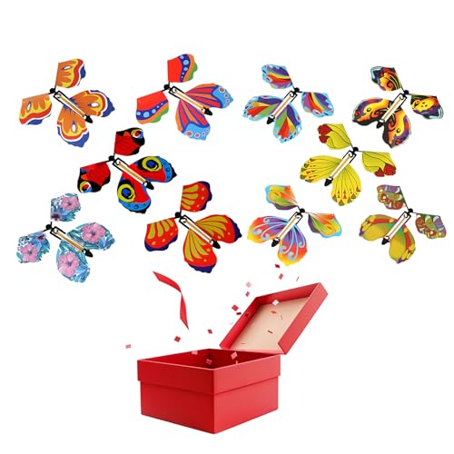 10-Stück Fliegende Schmetterlinge, Magische Flying Butterfly, Magic Fliegender Schmetterling, Flying Wish Paper Schmetterlings, Surprise Schmetterlinge Geschenk, Überraschung Schmetterlingen Mitgebsel 10-Stück Fliegende Schmetterlinge, Magische Flying Butterfly, Magic Fliegender Schmetterling, Flying Wish Paper Schmetterlings, Surprise Schmetterlinge Geschenk, Überraschung Schmetterlingen Mitgebsel