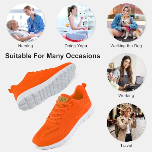 Image of Alicegana Sneakers for Women Walking Shoes: Lightweight Non Slip Comfortable Womens Shoes Footwear for Tennis Casual Work Travel