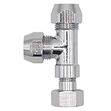 Abgänge nach oben und zur Seite: 3/8 Zoll (16,66 mm) Außengewinde (AG) mit Quetschverschraubung 3/8
