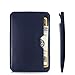 Vaultskin CHELSEA Mens RFID Blocking Slim Leather Card Wallet - Minimalist Front Pocket Cardholder in Navy Blue