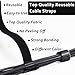 70pcs Cable Ties Reusable Black Wire Ties Cable Management Cord Ties Reusable for Electronics Hook and Loop Cable Ties for Computer 4 6 8 Inch
