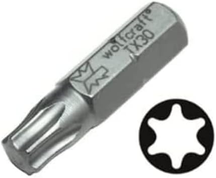 wolfcraft Bit Set, TORX  T 10-40, 7 Pcs. I 2447000 I 7 Solid bits in Various Sizes