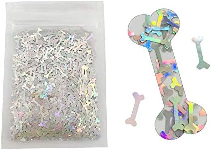 10 Grams/Pack - Sliver 12MM Big Bones Glitter - Festival Rave Beauty Makeup Face Body Nail Art Decoration LB100