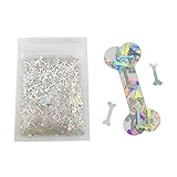 10 Grams/Pack - Sliver 12MM Big Bones Glitter - Festival Rave Beauty Makeup Face Body Nail Art Decor
