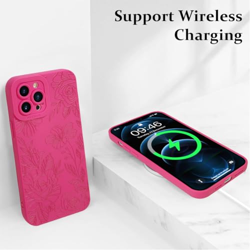 Coque iPhone 12 Pro fleur rose pour préserver des chutes - 5