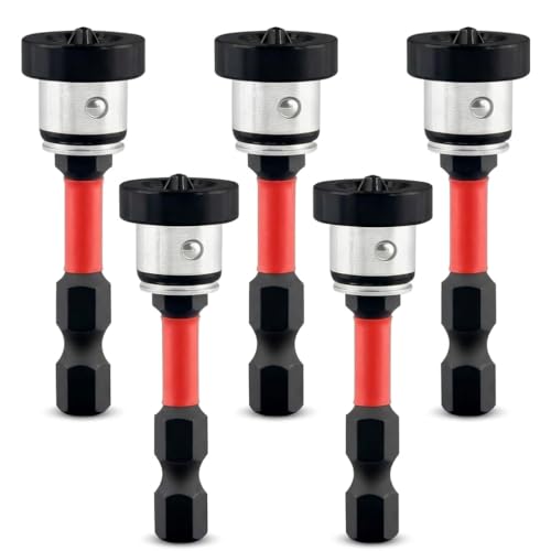 Alriedy Trockenbau Bit Set 1/4 Sechskantschaft Magnetisch mit Tiefenanschlag Rigips Bit für Versenken von Schnellbauschrauben Trockenbauschrauber Aufsatz
