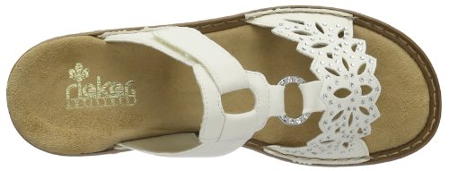 Rieker Women's Leaf Sandals 39 M Eu/ 8-8.5 B(M) Us White Brush Nubuck #TOP4