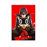 Persona 5 Amamiya Ren Póster de Caracteres Clásicos Pintura Decorativa Lienzo Arte de Pared Salón Póster Dormitorio Pintura, Arte de Pared Impresión de Imagen Moderna Decoración de Habitación Familiar