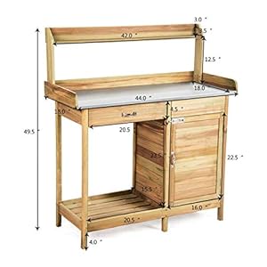 Outdoor Garden Wooden Work Station Potting Bench Outdoor Garden Wooden Work Station Potting Bench