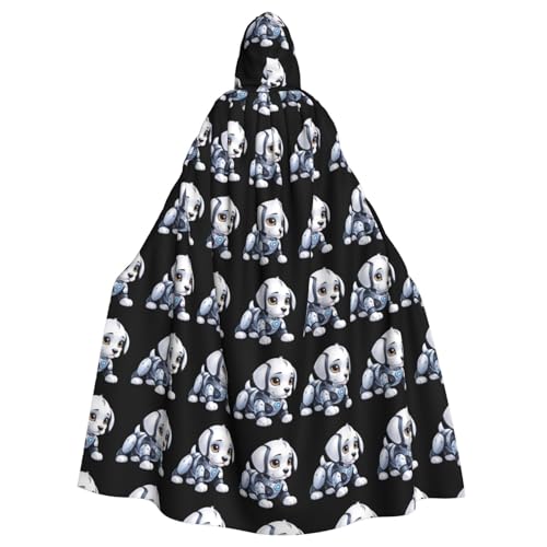 Cape à capuche Halloween pour chien robot et soirée déguisée en famille