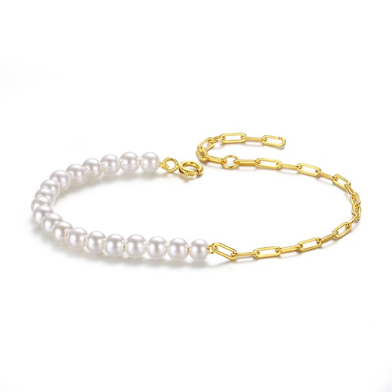 Bracelet perles d'eau douce or 14k : éclat et luxe intemporel