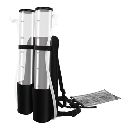DUIBAII Double Tank Backpack Drink Dispenser, 6L Backpack Dual Drink Dispenser, Beverage Dispenser Backpack Beer liquid Shot Gun for Restaurants, Bars, Parties