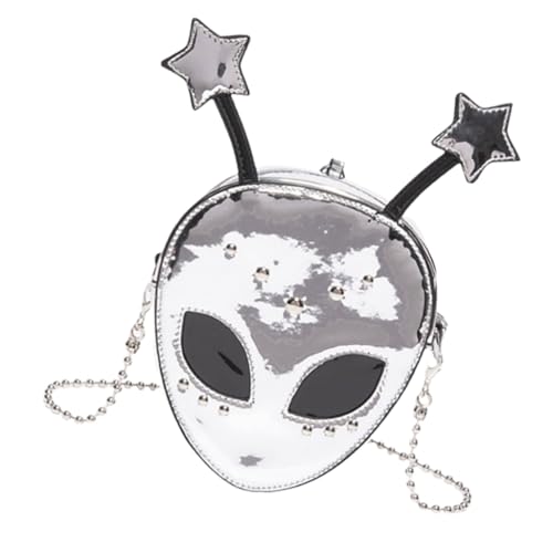 Sac à bandoulière filles Halloween argenté idéal pour briller lors des fêtes costumées d'été