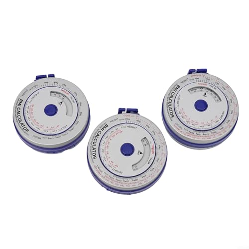 Tools Maßband Unverzichtbar für BMI-Messung und Fortschrittsmessung (3 Stück blau)