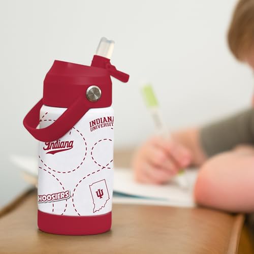 Image of Logo Brands NCAA Mascot Stainless-Steel Kids Bottle -Soft Silicone Mouthpiece, Easy To Carry, Kid-Friendly Design- Great For School & On-The-Go