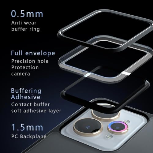 Image of Matte PC + TPU Back Cover Case for Realme 15 5G /Realme 15 Pro 5G, Air Bag Corners, Anti-Fingerprint, Never Turns Yellow, Micro Arc Edge, Camera Protection, Black