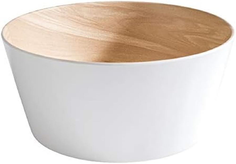 APS Frida Bowl Melamine Bowl Diameter 22 cm Height 10.5 cm White/Beige for 2.2 Litres