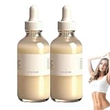 Suero para el vientre - Aceite para el vientre reafirmante e hidratante, Nutrición y soporte de elasticidad de la piel, Cuidado de la apariencia de las estrías, Fórmula botánica natural (2 pcs)