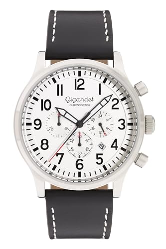 Montre Bracelet Cuir Gigandet Hommes Cadran Analogique Quartz Japonais