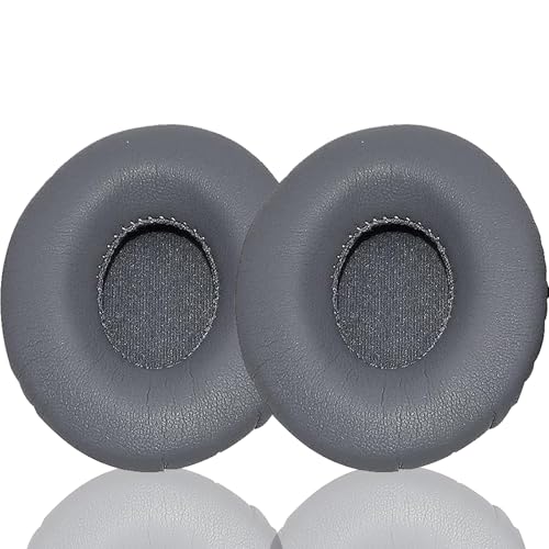 Repuestos de Almohadillas para Oído, Compatibles con Auriculares Beats Solo 1.0 Solo HD con Cable, Cuero Proteico Suave Combinado con Espuma de Memoria de Alta Densidad, Repuestos ACCIUK (Gris)